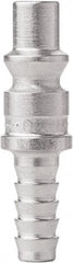 CEJN - Hose Barb ARO Pneumatic Hose Connector - Steel Zinc Plated, 1/4" Body Diam, 1/4" Hose ID - Apex Tool & Supply