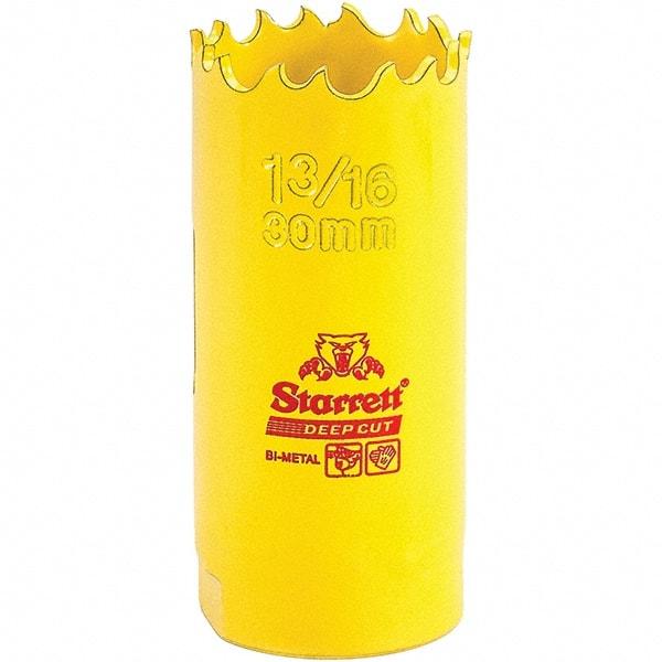 Starrett - 1-3/16" Diam, 2" Cutting Depth, Hole Saw - High Speed Steel Saw, Toothed Edge - Apex Tool & Supply