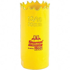 Starrett - 1-3/16" Diam, 2" Cutting Depth, Hole Saw - High Speed Steel Saw, Toothed Edge - Apex Tool & Supply