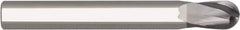 Niagara Cutter - 10mm Diam, 10mm LOC, 2 Flute Solid Carbide Ball End Mill - AlTiN Finish, Single End, 70mm OAL, 10mm Shank Diam, Spiral Flute - Apex Tool & Supply
