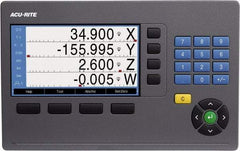 Acu-Rite - 2 Axis, 12" X-Axis Travel, 84" Y-Axis Travel, Lathe DRO System - 5µm Resolution, 5µm Accuracy, LCD Color Display - Apex Tool & Supply