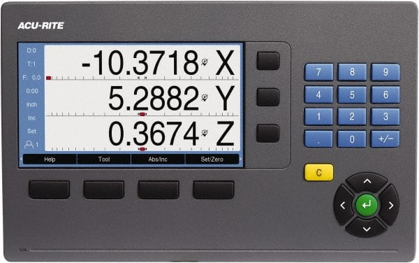 Lathes DRO System: 2 Axis, 10″ X-Axis Travel 5  µm Resolution, Color LCD Display