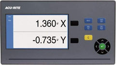 Acu-Rite - 2 Axis, 35" X-Axis Travel, 13" Y-Axis Travel, Milling DRO System - 5µm Resolution, 5µm Accuracy, LCD Color Display - Apex Tool & Supply