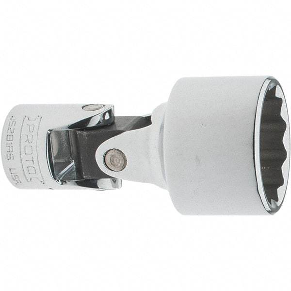 Proto - 7/8", 3/8" Drive, Intermediate Hand Socket - 12 Points, 2-1/4" OAL, Steel, Full Polish Finish - Apex Tool & Supply
