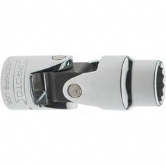 Proto - 7/16", 3/8" Drive, Intermediate Hand Socket - 12 Points, 2-1/8" OAL, Steel, Full Polish Finish - Apex Tool & Supply