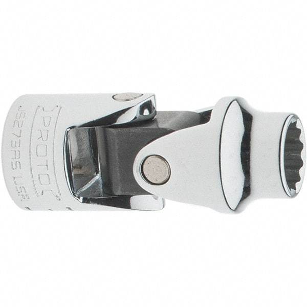 Proto - 3/8", 3/8" Drive, Intermediate Hand Socket - 12 Points, 2" OAL, Steel, Full Polish Finish - Apex Tool & Supply