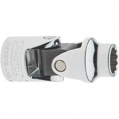 Proto - 3/8", 3/8" Drive, Intermediate Hand Socket - 12 Points, 2" OAL, Steel, Full Polish Finish - Apex Tool & Supply