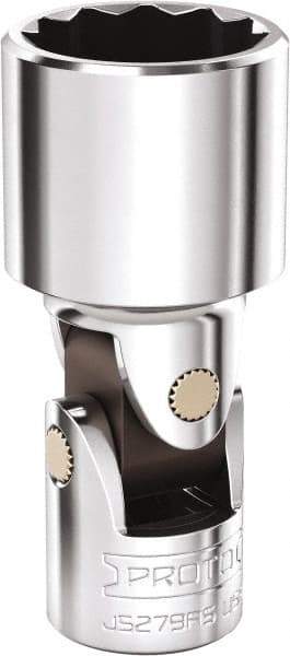 Proto - 3/4", 3/8" Drive, Intermediate Hand Socket - 12 Points, 2-5/16" OAL, Steel, Full Polish Finish - Apex Tool & Supply