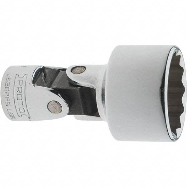 Proto - 15/16", 3/8" Drive, Intermediate Hand Socket - 12 Points, 2-1/4" OAL, Steel, Full Polish Finish - Apex Tool & Supply