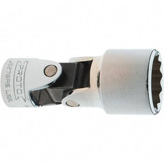 Proto - 11/16", 3/8" Drive, Intermediate Hand Socket - 12 Points, 2-1/4" OAL, Steel, Full Polish Finish - Apex Tool & Supply