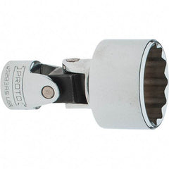 Proto - 1", 3/8" Drive, Intermediate Hand Socket - 12 Points, 2-1/4" OAL, Steel, Full Polish Finish - Apex Tool & Supply