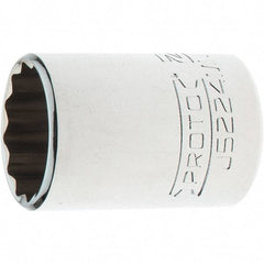Proto - 3/8" Drive, Intermediate Hand Socket - 12 Points, 1-25/32" OAL, Steel, Full Polish Finish - Apex Tool & Supply