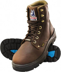 Steel Blue - Men's Size 12 Medium Width Steel Work Boot - Oak, Leather Upper, TPU Outsole, 6" High, Lace-Up - Apex Tool & Supply