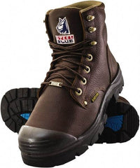 Steel Blue - Men's Size 10 Medium Width Steel Work Boot - Oak, Leather Upper, TPU Outsole, 6" High, Lace-Up - Apex Tool & Supply
