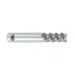 14mm Dia. x 89mm Overall Length 3-Flute Square End Solid Carbide SE End Mill-Round Shank-Center Cutting-Uncoated - Apex Tool & Supply