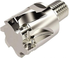 Seco - 1-1/2" Cut Diam, 66.33mm OAL, Indexable Square Shoulder Helical End Mill - XO.. 10T3 Inserts, M20 Modular Connection, 90° Lead Angle, Series Turbo - Apex Tool & Supply