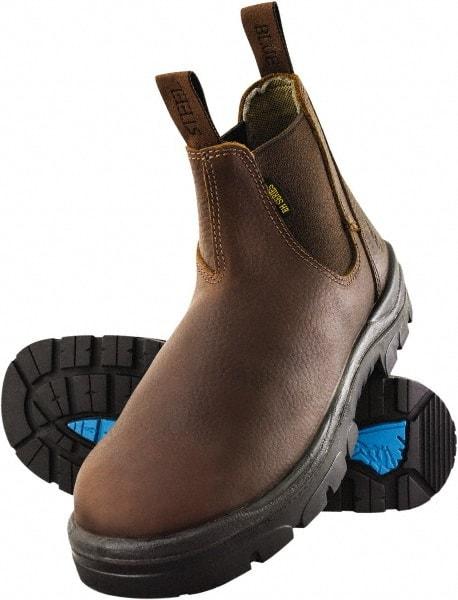 Steel Blue - Men's Size 12 Wide Width Steel Work Boot - Oak, Leather Upper, TPU Outsole, 6" High, Waterproof - Apex Tool & Supply