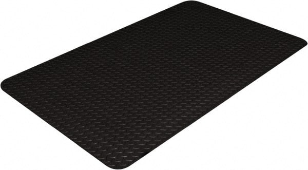 Ability One - 5' Long x 3' Wide x 9/16" Thick Dry/Wet Environment Anti-Fatigue Matting - Apex Tool & Supply