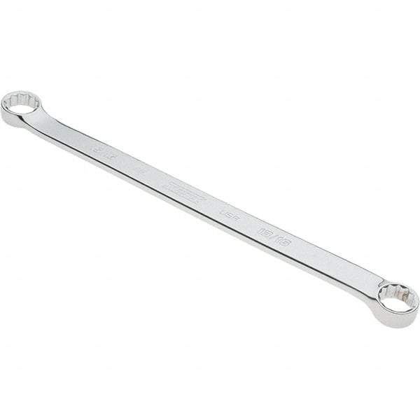 Proto - 13/16" x 15/16" 12 Point Box Wrench - Double End, 1-11/64" Head Diam x 35/64" Head Thickness, 16-3/32" OAL, Steel, Polished Finish, 15° Offset - Apex Tool & Supply