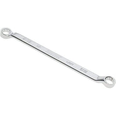 Proto - 1/2" x 9/16" 12 Point Box Wrench - Double End, 53/64" Head Diam x 3/4" Head Thickness, 8-7/8" OAL, Steel, Polished Finish, 15° Offset - Apex Tool & Supply