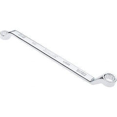 Proto - 3/8" x 7/16" 12 Point Box Wrench - Double End, 19/32" Head Diam x 41/64" Head Thickness, 7-1/2" OAL, Steel, Polished Finish, 15° Offset - Apex Tool & Supply