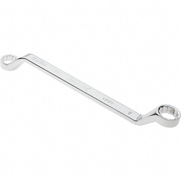 Proto - 15/16" x 1" 12 Point Box Wrench - Double End, 1-11/32" Head Diam x 1-7/16" Head Thickness, 14" OAL, Steel, Polished Finish, 15° Offset - Apex Tool & Supply