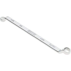 Proto - 1/4" x 5/16" 12 Point Box Wrench - Double End, 13/32" Head Diam x 15/32" Head Thickness, 6-19/32" OAL, Steel, Polished Finish, 15° Offset - Apex Tool & Supply