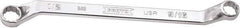 Proto - 1/2" x 9/16" 12 Point Box Wrench - Double End, 47/64" Head Diam x 13/16" Head Thickness, 8-51/64" OAL, Steel, Polished Finish, 15° Offset - Apex Tool & Supply