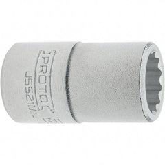 Proto - 3/4" Drive, Standard Hand Socket - 12 Points, 2.307" OAL, Steel, Full Polish Finish - Apex Tool & Supply