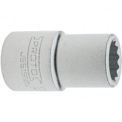 Proto - 3/4" Drive, Standard Hand Socket - 12 Points, 2.307" OAL, Steel, Full Polish Finish - Apex Tool & Supply