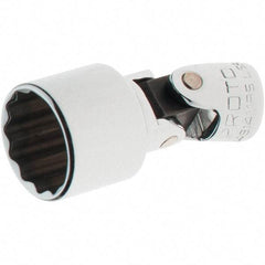 Proto - 1/4" Drive, Standard Hand Socket - 12 Points, 1-17/64" OAL, Steel, Full Polish Finish - Apex Tool & Supply