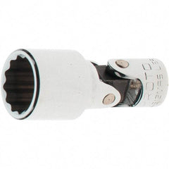 Proto - 1/4" Drive, Standard Hand Socket - 12 Points, 1-17/64" OAL, Steel, Full Polish Finish - Apex Tool & Supply