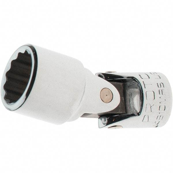 Proto - 1/4" Drive, Standard Hand Socket - 12 Points, 1-17/64" OAL, Steel, Full Polish Finish - Apex Tool & Supply