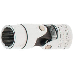 Proto - 1/4" Drive, Standard Hand Socket - 12 Points, 1-17/64" OAL, Steel, Full Polish Finish - Apex Tool & Supply