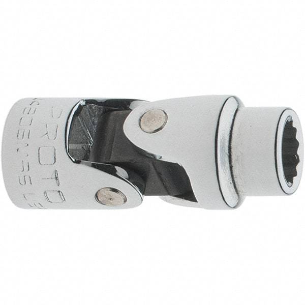 Proto - 1/4" Drive, Standard Hand Socket - 12 Points, 1-17/64" OAL, Steel, Full Polish Finish - Apex Tool & Supply