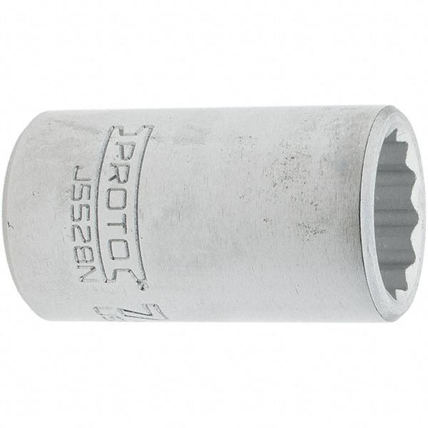 Proto - 7/8", 3/4" Drive, Standard Hand Socket - 12 Points, 2.285" OAL, Steel, Full Polish Finish - Apex Tool & Supply
