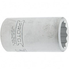 Proto - 7/8", 3/4" Drive, Standard Hand Socket - 12 Points, 2.285" OAL, Steel, Full Polish Finish - Apex Tool & Supply