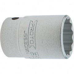 Proto - 3/4" Drive, Standard Hand Socket - 12 Points, 3.332" OAL, Steel, Full Polish Finish - Apex Tool & Supply