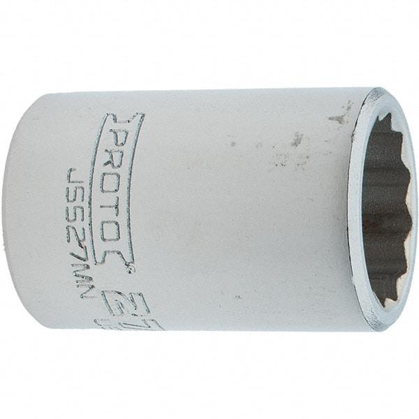 Proto - 3/4" Drive, Standard Hand Socket - 12 Points, 2.307" OAL, Steel, Full Polish Finish - Apex Tool & Supply
