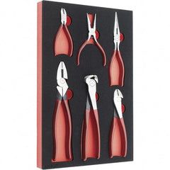 Proto - 6 Piece Crimper/Cutter Cutting Pliers - Comes in 11 x 16 Foam Insert - Apex Tool & Supply