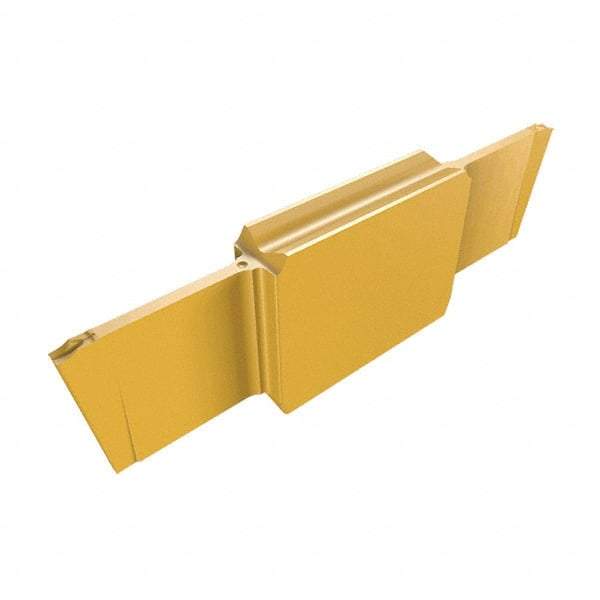 Iscar - BGM1201 J Grade IC1008, 1.2mm Cutting Width Carbide Cutoff Insert - Neutral Lead Angle, 0.1mm Corner Radius, TiAlN/TiN Finish - Apex Tool & Supply