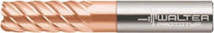 Walter-Prototyp - 5/16", 6 Flute, Single End, Solid Carbide, 0.02" Corner Radius End Mill - 3" OAL, 50° Helix, Right Hand Flute, 0.8" LOC, Right Hand Cut - Apex Tool & Supply