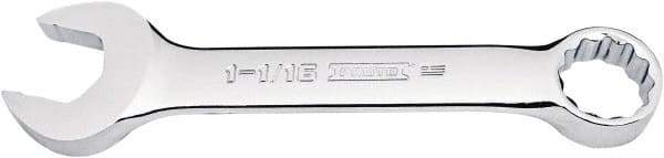 Proto - 1-1/16" 12 Point Combination Wrench - 15° Offset Angle, 6-19/32" OAL, Steel, Full Polish Finish - Apex Tool & Supply