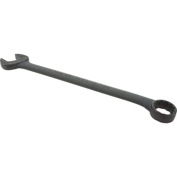Proto - 1-9/16" 12 Point Combination Wrench - 15° Offset Angle, 20-5/16" OAL, Steel, Black Finish - Apex Tool & Supply