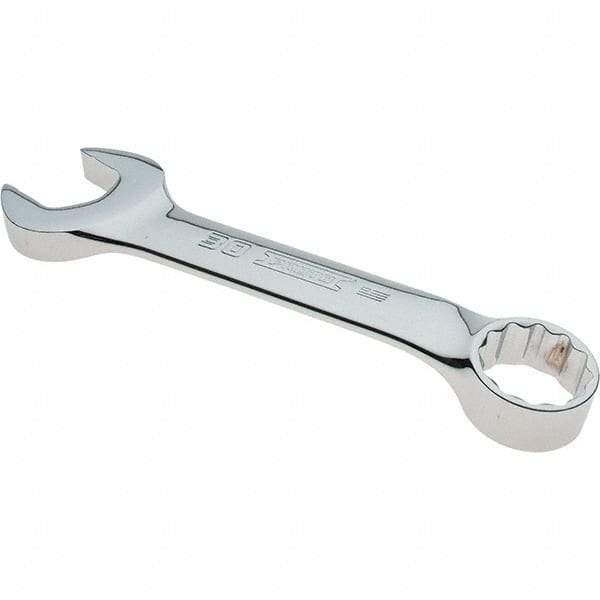 Proto - 30mm 12 Point Combination Wrench - 15° Offset Angle, 8-29/32" OAL, Steel, Full Polish Finish - Apex Tool & Supply
