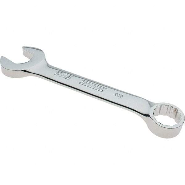 Proto - 7/8" 12 Point Combination Wrench - 15° Offset Angle, 8" OAL, Steel, Full Polish Finish - Apex Tool & Supply