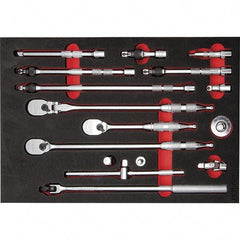Proto - 16 Piece 3/8" Drive Mechanic's Tool Set - Comes in 11 x 16" Foam Insert - Apex Tool & Supply