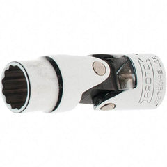 Proto - 3/8" Drive, Standard Hand Socket - 12 Points, 2-1/8" OAL, Steel, Full Polish Finish - Apex Tool & Supply