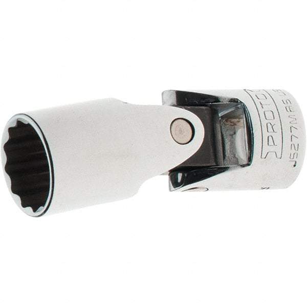 Proto - 3/8" Drive, Standard Hand Socket - 12 Points, 2-1/4" OAL, Steel, Full Polish Finish - Apex Tool & Supply
