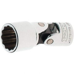 Proto - 3/8" Drive, Standard Hand Socket - 12 Points, 2-1/4" OAL, Steel, Full Polish Finish - Apex Tool & Supply